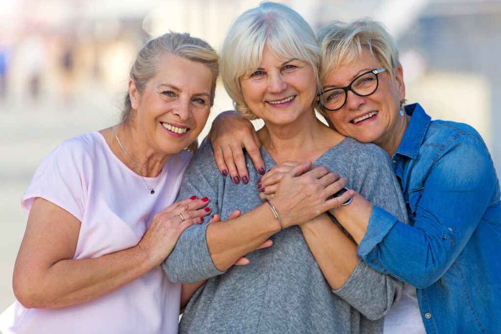 The Gardens at Shadow Hills | Three women hugging